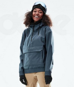 Blue Women's Dope Cyclone W 2021 Snowboard Jackets | India_D1852