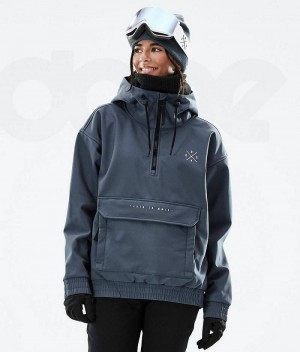 Blue Women's Dope Cyclone W Snowboard Jackets | India_D1215