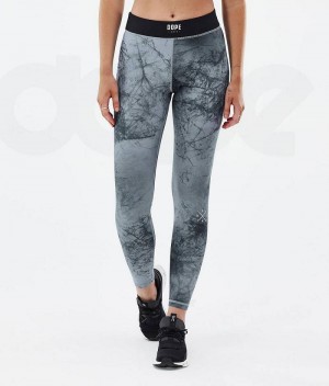 Blue Women's Dope Razor Leggings | India_D2035