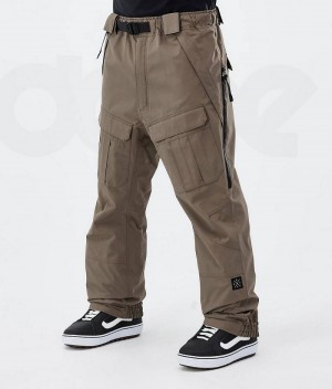 Brown Men's Dope Antek Snowboard Pants | India_D1273