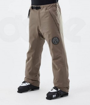 Brown Men's Dope Blizzard Ski Pants | India_D1480