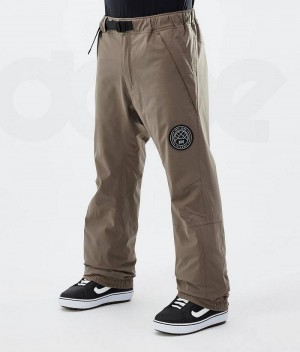 Brown Men's Dope Blizzard Snowboard Pants | India_D2070