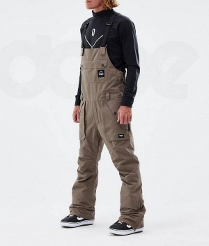 Brown Men's Dope Notorious B.I.B Snowboard Pants | India_D2521