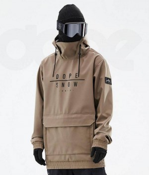 Brown Men's Dope Wylie Ski Jackets | India_D1961