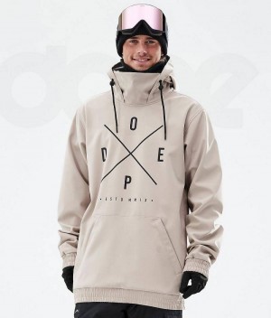 Brown Men's Dope Yeti Ski Jackets | India_D1568