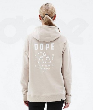 Brown Women's Dope Common W Hoodies | India_D2253