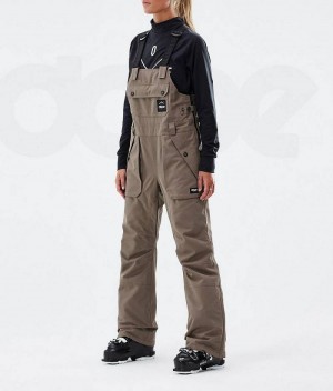 Brown Women's Dope Notorious B.I.B W Ski Pants | India_D1401