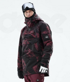 Burgundy Men's Dope Akin 2021 Snowboard Jackets | India_D2073