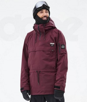 Burgundy Men's Dope Annok Ski Jackets | India_D1665