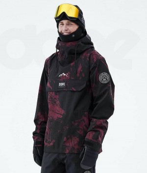 Burgundy Men's Dope Blizzard 2021 Snowboard Jackets | India_D1427