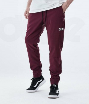 Burgundy Men's Dope Flight Outdoor Pants | India_D2355