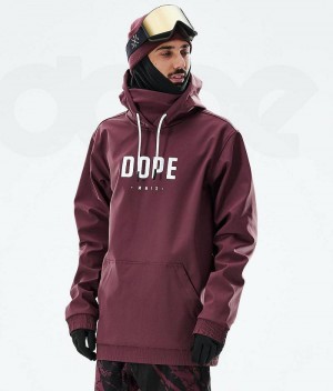 Burgundy Men's Dope Yeti 2021 Snowboard Jackets | India_D2228