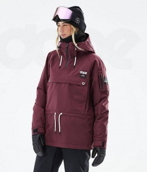 Burgundy Women's Dope Annok W 2021 Ski Jackets | India_D1883