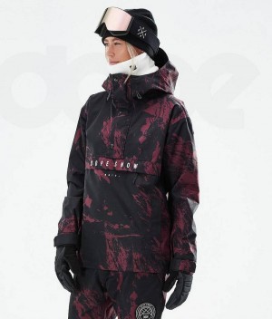 Burgundy Women's Dope Legacy W 2021 Ski Jackets | India_D2386