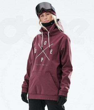 Burgundy Women's Dope Yeti 2021 Ski Jackets | India_D1739