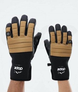 Gold Men's Dope Ace 2021 Snowboard Gloves | India_D1325