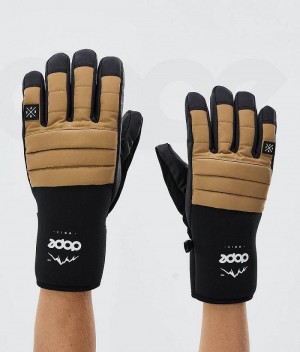 Gold Men's Dope Ace Snowboard Gloves | India_D1671