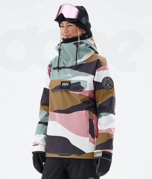 Gold Pink Women's Dope Blizzard W Snowboard Jackets | India_D1025