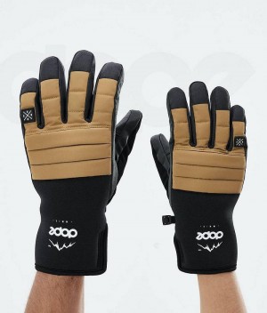 Gold Women's Dope Ace 2021 Snowboard Gloves | India_D2273