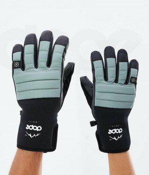 Green Men's Dope Ace 2021 Snowboard Gloves | India_D2345