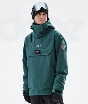 Green Men's Dope Blizzard Ski Jackets | India_D2249