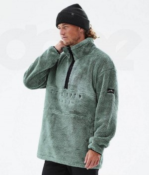 Green Men's Dope Pile Fleece | India_D1345