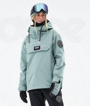 Green Women's Dope Blizzard W 2021 Ski Jackets | India_D1824