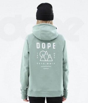 Green Women's Dope Common W Hoodies | India_D1150