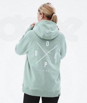 Green Women's Dope Common W Hoodies | India_D1376