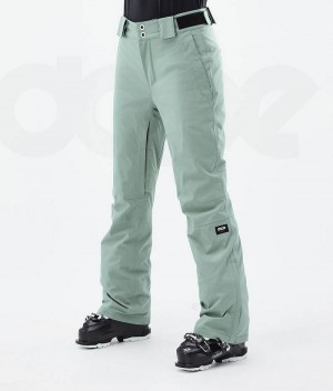 Green Women's Dope Con W Ski Pants | India_D1186