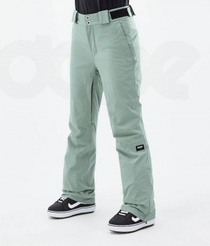 Green Women's Dope Con W Snowboard Pants | India_D1322