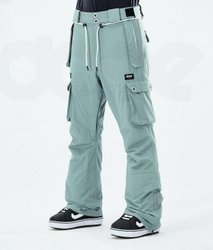 Green Women's Dope Iconic W 2021 Snowboard Pants | India_D2160