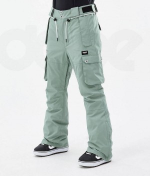 Green Women's Dope Iconic W Snowboard Pants | India_D1223