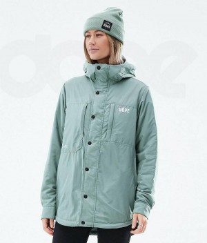 Green Women's Dope Insulated W Outdoor Jackets | India_D2417