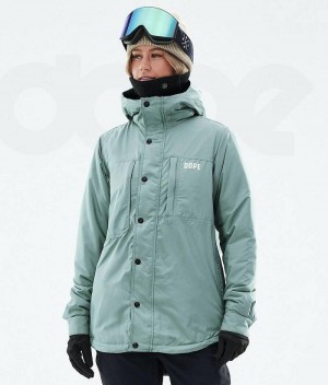 Green Women's Dope Insulated W Ski Jackets | India_D2173