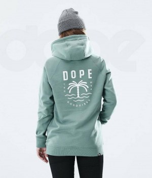 Green Women's Dope Regular Hoodies | India_D2484