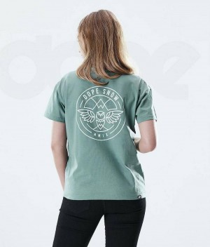 Green Women's Dope Regular T-shirts | India_D1080