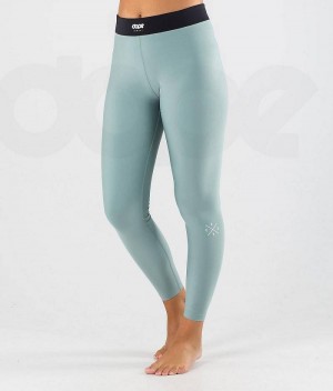 Green Women's Dope Snuggle W Base Layer Pants | India_D1486