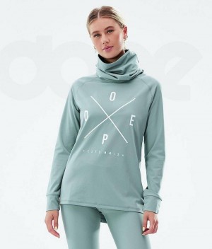 Green Women's Dope Snuggle W Base Layer Tops | India_D2463