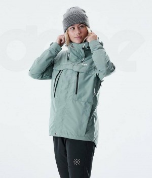 Green Women's Dope Trekker W Outdoor Jackets | India_D2450