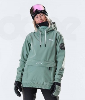 Green Women's Dope Wylie W 10k Ski Jackets | India_D2326