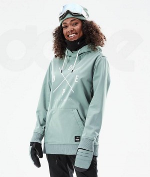 Green Women's Dope Yeti W 10k Ski Jackets | India_D2297