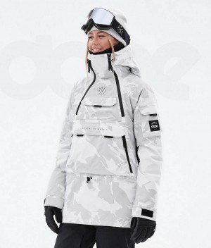 Grey Camo Women's Dope Akin W Ski Jackets | India_D1744