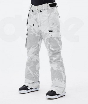 Grey Camo Women's Dope Iconic W Snowboard Pants | India_D1982