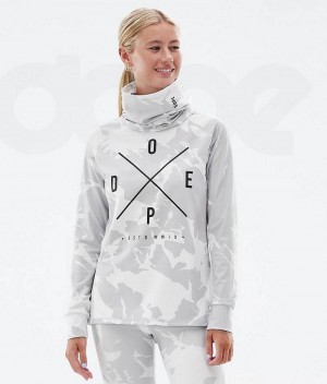 Grey Camo Women's Dope Snuggle W Base Layer Tops | India_D1887