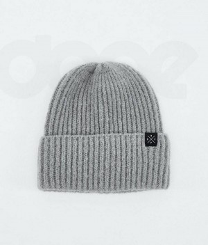 Grey Men's Dope Chunky Beanies | India_D1703