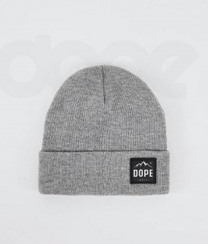 Grey Men's Dope Paradise Beanies | India_D1525