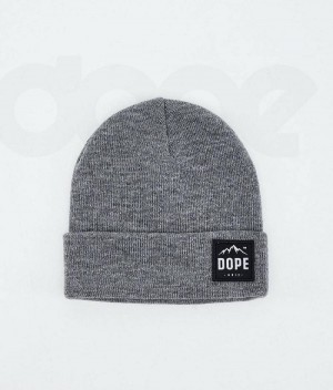 Grey Men's Dope Paradise Beanies | India_D2158