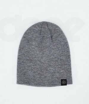 Grey Men's Dope Solitude Beanies | India_D1267