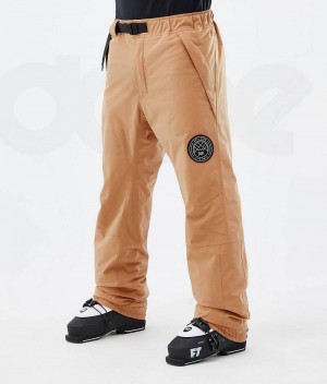 Khaki Men's Dope Blizzard Ski Pants | India_D1457